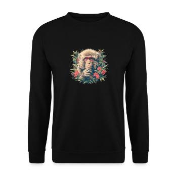 Macaque Macaque - Unisex Sweatshirt - black - Front - Alina (178cm) & Michal (187cm)