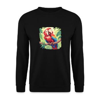 Macaw's Era - Unisex Sweatshirt - black - Front - Alina (178cm) & Michal (187cm)