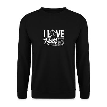 Cadeau de mathématiques pour professeur de mathématiques - Sweat-shirt Unisexe - noir - Devant - Alina (178cm) & Michal (187cm)