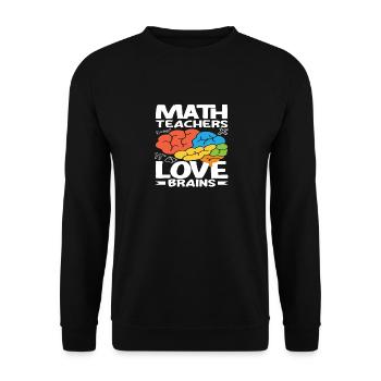 Math Teacher Math Gift - Unisex Sweatshirt - black - Front - Alina (178cm) & Michal (187cm)