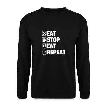 Intermittent fasting Intermittent fasting - Unisex Sweatshirt - black - Front - Alina (178cm) & Michal (187cm)