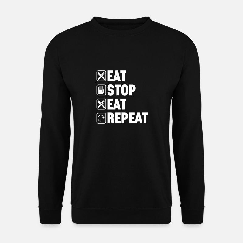 Intervallfasten Intermittierendes Fasten - Unisex Pullover - Schwarz