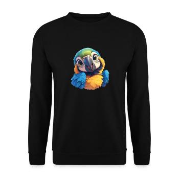 Macaw's Era - Unisex Sweatshirt - black - Front - Alina (178cm) & Michal (187cm)