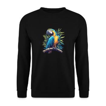 Macaw's Era - Unisex Sweatshirt - black - Front - Alina (178cm) & Michal (187cm)