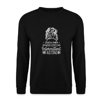 Intermittent fasting Intermittent fasting - Unisex Sweatshirt - black - Front - Alina (178cm) & Michal (187cm)