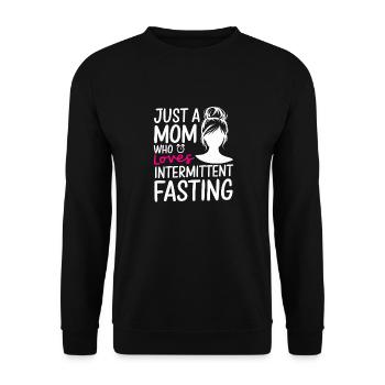 Intermittent fasting Intermittent fasting - Unisex Sweatshirt - black - Front - Alina (178cm) & Michal (187cm)