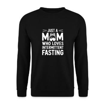 Intermittent fasting Intermittent fasting - Unisex Sweatshirt - black - Front - Alina (178cm) & Michal (187cm)