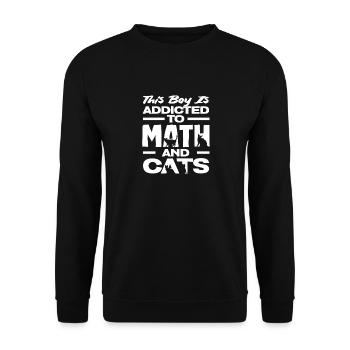Math Teacher Math Gift - Unisex Sweatshirt - black - Front - Alina (178cm) & Michal (187cm)