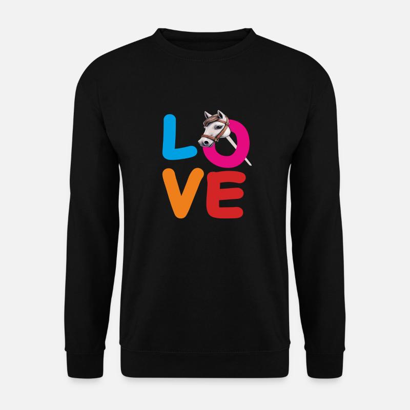 CHEVAL D’AMOUR - Sweat-shirt Unisexe - noir