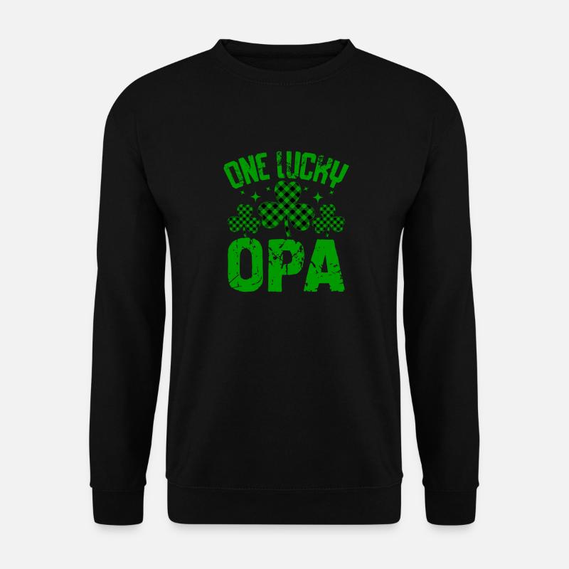 Ein glücklicher OPA - Unisex Pullover - Schwarz