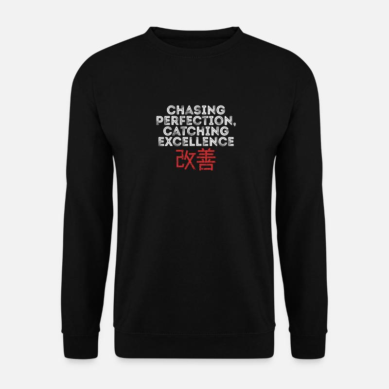 Kaizen Mindset Chasing Perfection - Unisex Sweatshirt - black