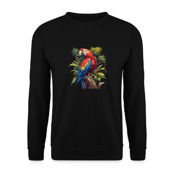 Macaw's Era - Unisex Sweatshirt - black - Front - Alina (178cm) & Michal (187cm)