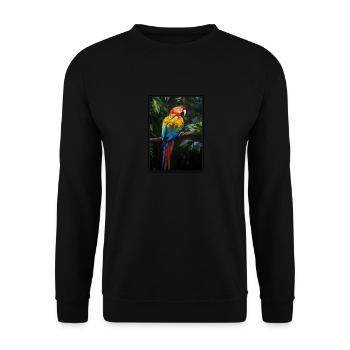 Macaw's Era - Unisex Sweatshirt - black - Front - Alina (178cm) & Michal (187cm)