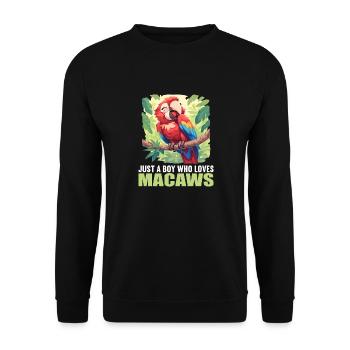 Macaw's Era - Unisex Sweatshirt - black - Front - Alina (178cm) & Michal (187cm)