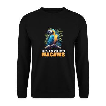 Macaw's Era - Unisex Sweatshirt - black - Front - Alina (178cm) & Michal (187cm)