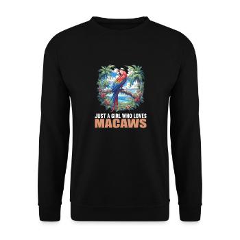 Macaw's Era - Unisex Sweatshirt - black - Front - Alina (178cm) & Michal (187cm)