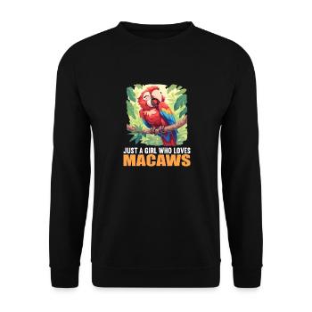 Macaw's Era - Unisex Sweatshirt - black - Front - Alina (178cm) & Michal (187cm)
