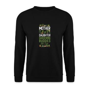 Plant Lover Gardening Mom Daughter - Unisex Sweatshirt - black - Front - Alina (178cm) & Michal (187cm)