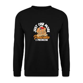 Juste une crêpe de plus promise - Sweat-shirt Unisexe - noir - Devant - Alina (178cm) & Michal (187cm)