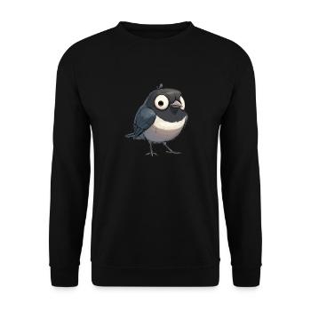 Elstern Elster - Unisex Pullover - Schwarz - Vorne - Alina (178cm) & Michal (187cm)