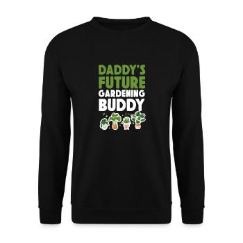 Plant Lover Gardening Daddy's - Unisex Sweatshirt - black - Front - Alina (178cm) & Michal (187cm)