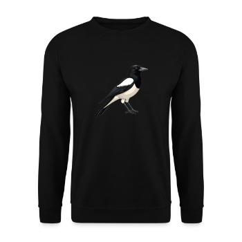 Elstern Elster - Unisex Pullover - Schwarz - Vorne - Alina (178cm) & Michal (187cm)