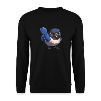 Elstern Elster - Unisex Pullover - Schwarz - Vorne - Alina (178cm) & Michal (187cm)