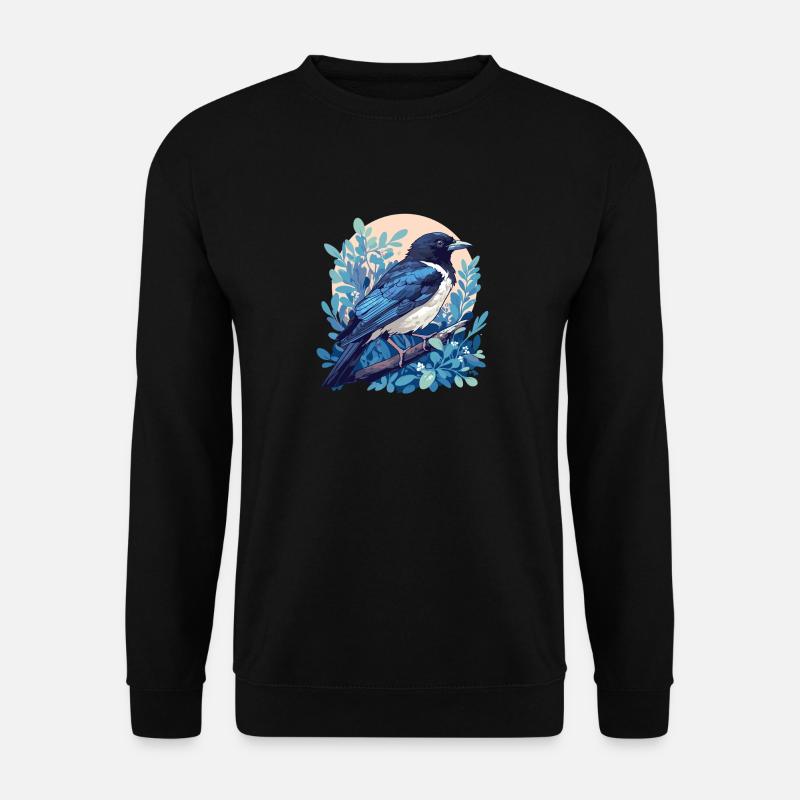 Elstern Elster - Unisex Pullover - Schwarz