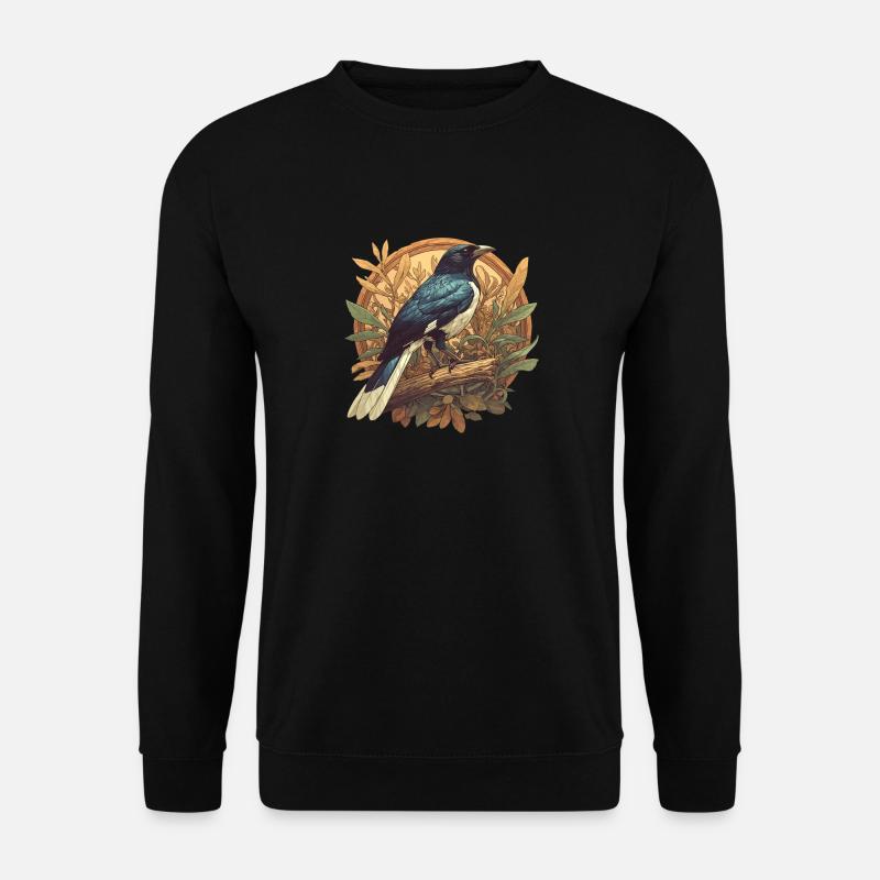 Elstern Elster - Unisex Pullover - Schwarz