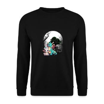Dragon Dragon Enfant Enfants Conte de fées Dinos - Sweat-shirt Unisexe - noir - Devant - Alina (178cm) & Michal (187cm)
