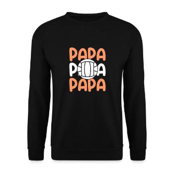 Handballeur, papa, père, handball - Sweat-shirt Unisexe - noir - Devant - Alina (178cm) & Michal (187cm)