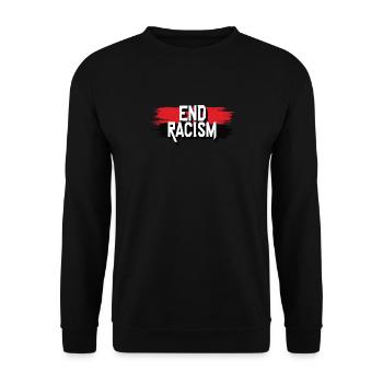 Anti-Racism, Equality & Diversity - Unisex Sweatshirt - black - Front - Alina (178cm) & Michal (187cm)