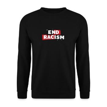 Anti-Racism, Equality & Diversity - Unisex Sweatshirt - black - Front - Alina (178cm) & Michal (187cm)