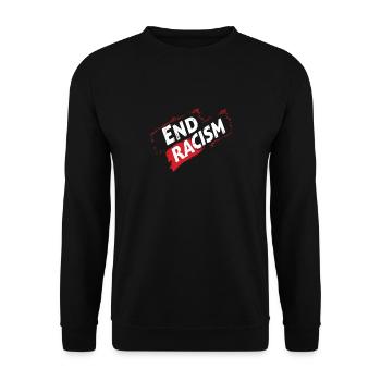 Anti-Racism, Equality & Diversity - Unisex Sweatshirt - black - Front - Alina (178cm) & Michal (187cm)