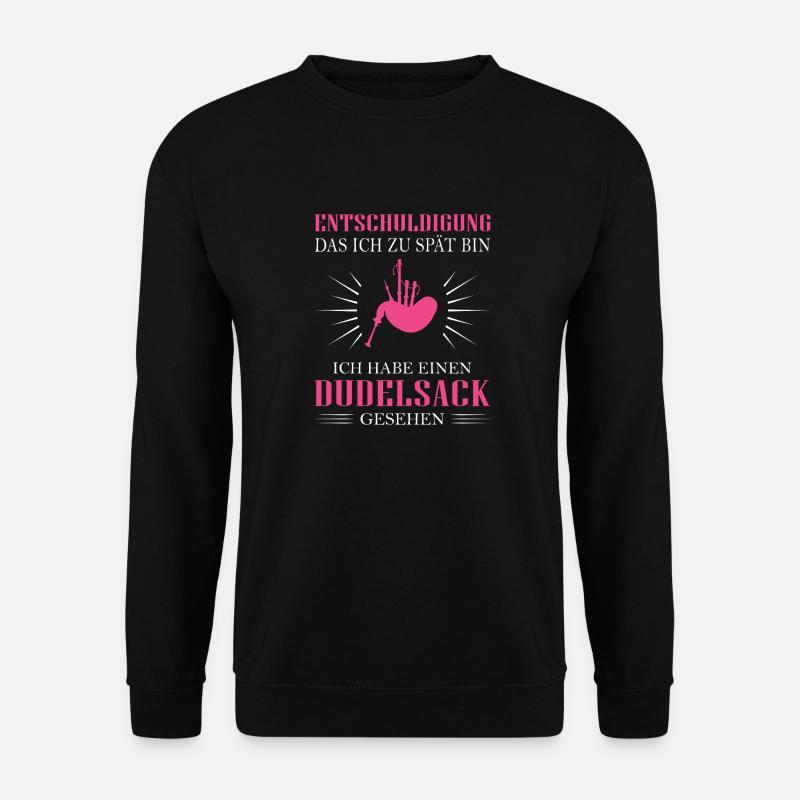 Dudelsackspieler Dudelsack Männer Geschenk - Unisex Pullover - Schwarz