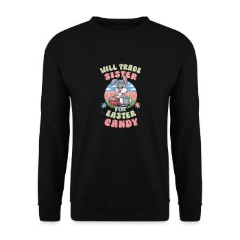 Échangera sa sœur contre des bonbons de Pâques - Sweat-shirt Unisexe - noir - Devant - Alina (178cm) & Michal (187cm)
