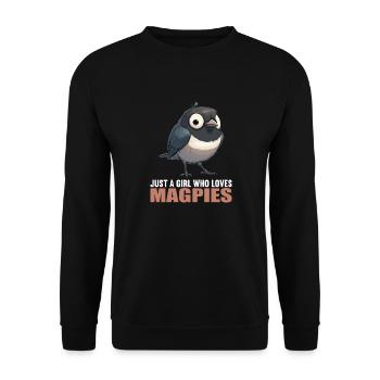 Elstern Elster - Unisex Pullover - Schwarz - Vorne - Alina (178cm) & Michal (187cm)