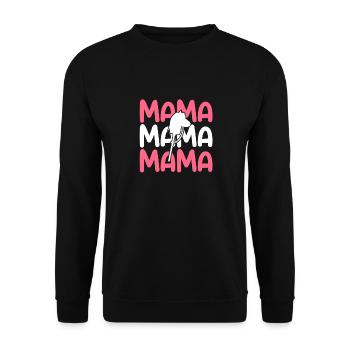 Hobby Cheval Maman Maman Hobby Horsing - Sweat-shirt Unisexe - noir - Devant - Alina (178cm) & Michal (187cm)