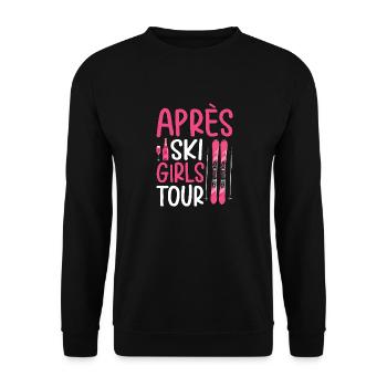 Après-ski pour filles - Sweat-shirt Unisexe - noir - Devant - Alina (178cm) & Michal (187cm)