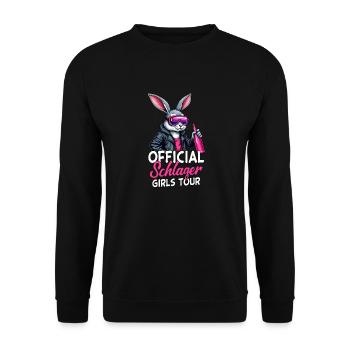 Visite officielle des filles Schlager - Sweat-shirt Unisexe - noir - Devant - Alina (178cm) & Michal (187cm)