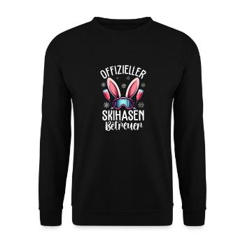 Superviseur officiel du lapin de ski - Sweat-shirt Unisexe - noir - Devant - Alina (178cm) & Michal (187cm)