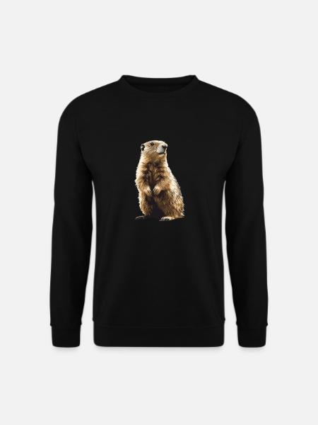 Murmeltiere Murmeltier - Unisex Pullover - Schwarz