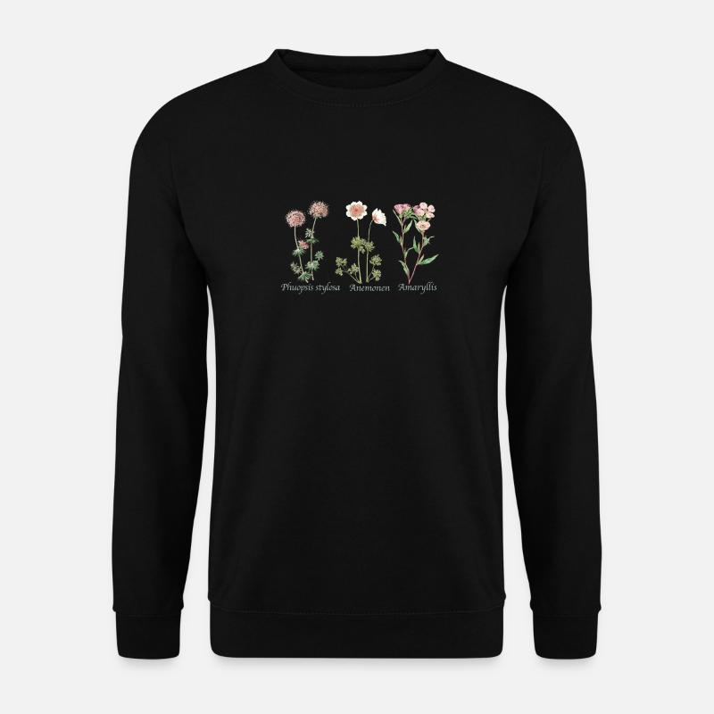 Botanische Illustration Botanical Illustration - Unisex Pullover - Schwarz