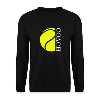 Tennis Coach - Unisex Sweatshirt - black - Front - Alina (178cm) & Michal (187cm)