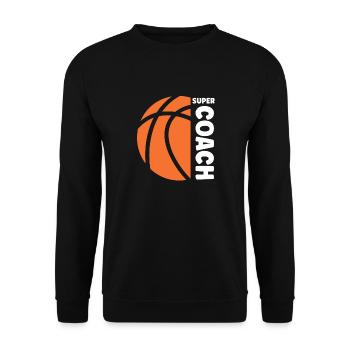Coach de Basketball - Unisex Sweatshirt - black - Front - Alina (178cm) & Michal (187cm)