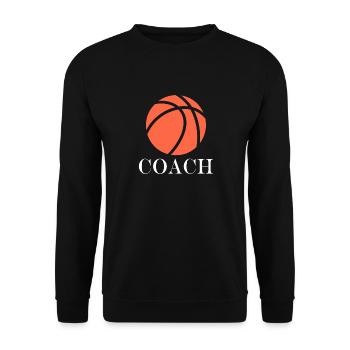 Coach de Basketball - Unisex Sweatshirt - black - Front - Alina (178cm) & Michal (187cm)
