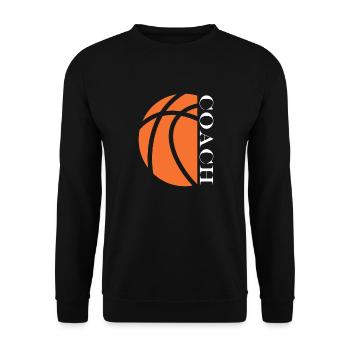 Coach de Basketball - Unisex Sweatshirt - black - Front - Alina (178cm) & Michal (187cm)