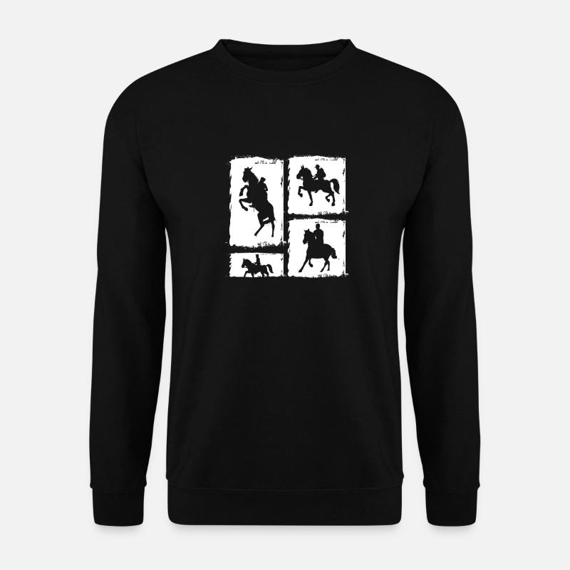 Riding Horses - Unisex Sweatshirt - black
