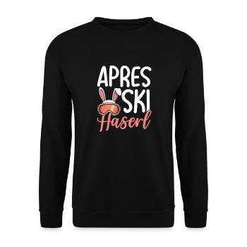 Lapin d’après-ski - Sweat-shirt Unisexe - noir - Devant - Alina (178cm) & Michal (187cm)