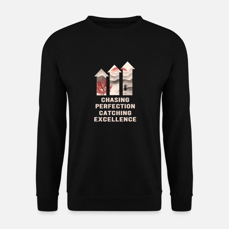 Kaizen Mindset Chasing Perfection - Unisex Sweatshirt - black